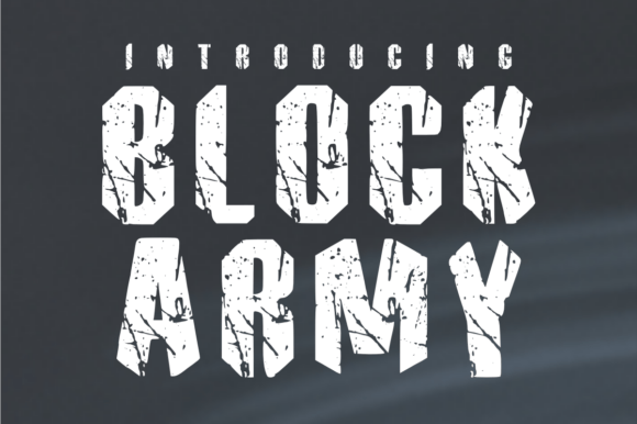Block Army: The Ultimate Heavy-Duty Display Font for Bold Designs