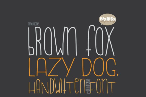 Brown Fox Lazy Dog: A Playful Typeface for Modern Creators