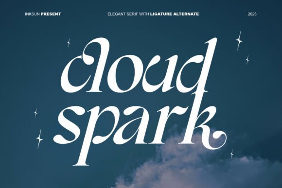 Cloud Spark: A Serif Font for Ethereal & Luxury Branding