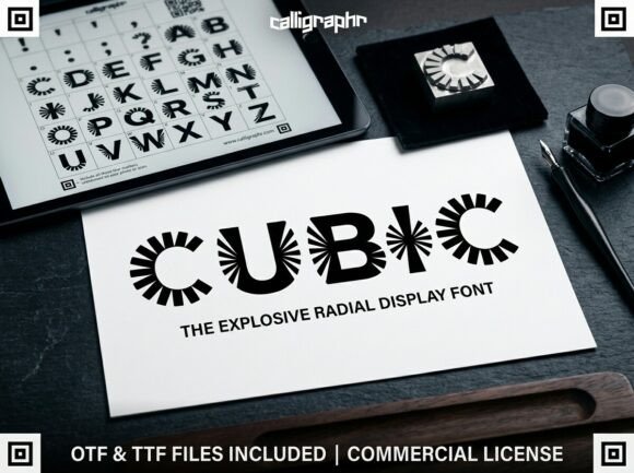 Cubic: The Explosive Radial Display Typeface