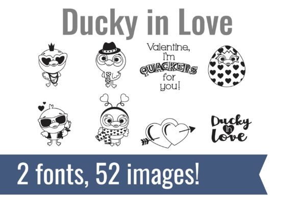 Ducky in Love: A Font Bundle for Endless Creativity