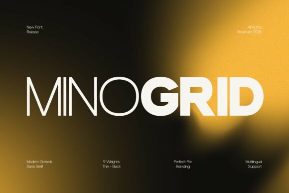 Minogrid: A Modern Grotesk for Clear, Confident Design
