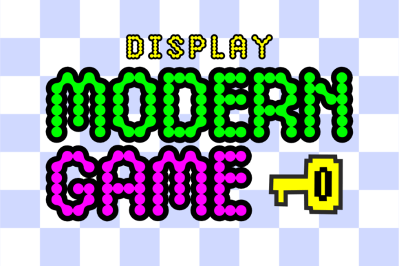 Modern Game: The Futuristic Font Blending Pixels and Playfulness