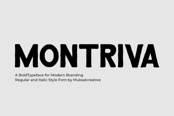 Montriva: A Font Built for Bold, Confident Communication