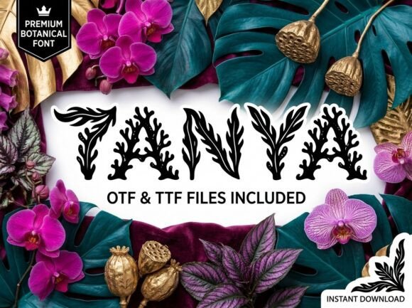 Tanya: The All-Caps Display Font for Bold Statements