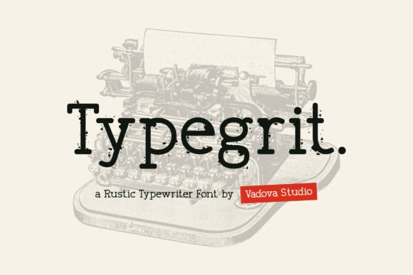 Typegrit: The Serif Font with a Vintage Typewriter Soul