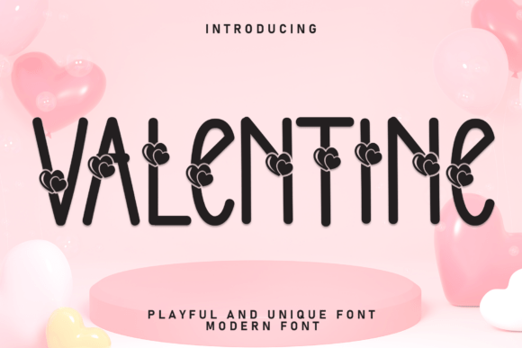 Valentine: A Modern Font with Playful Sophistication