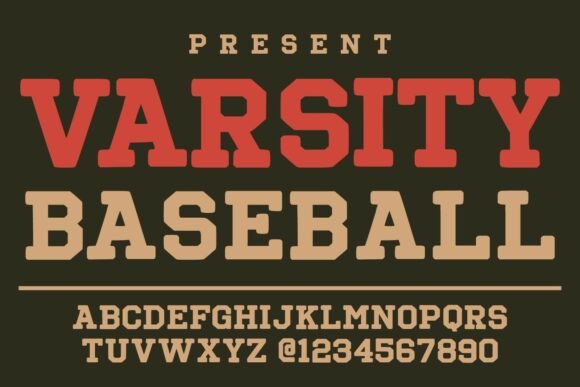 Varsity Baseball: The Bold Slab Serif for Athletic Branding